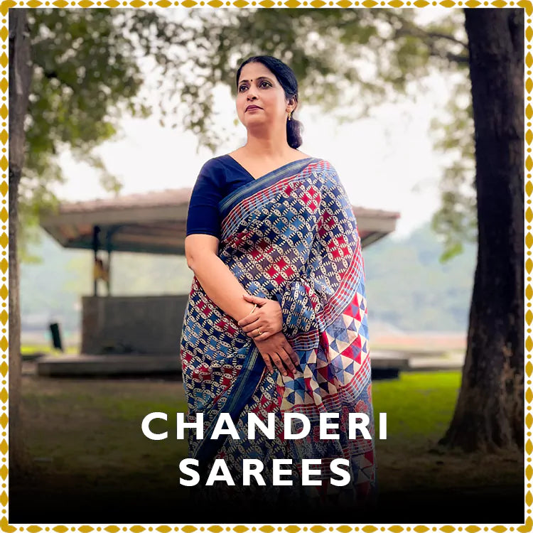 Chanderi Sarees TREEVESTO