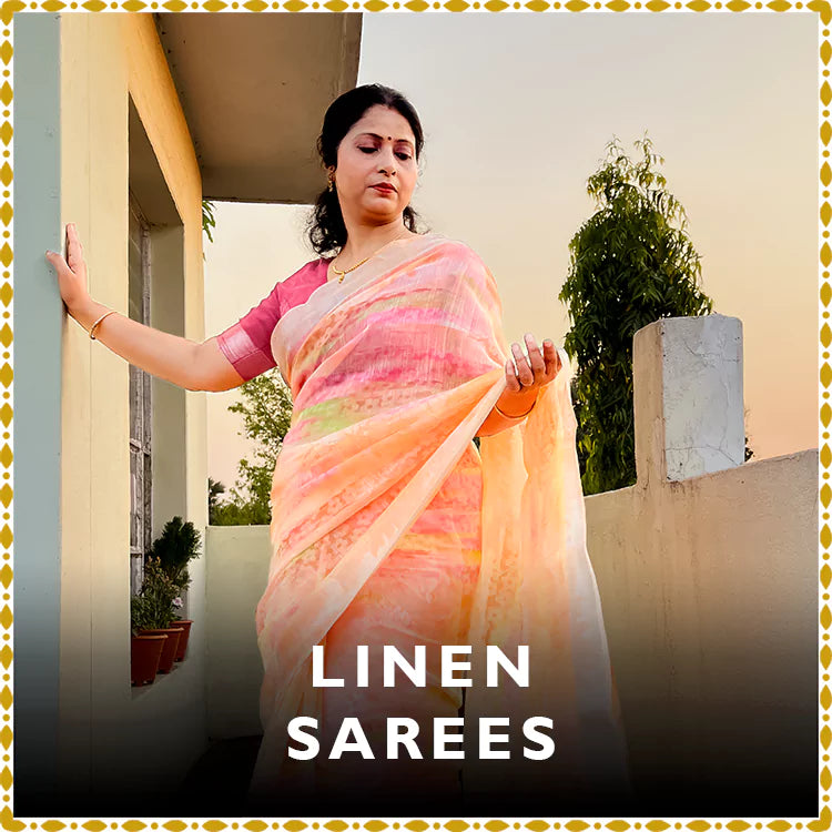 Linen Sarees TREEVESTO