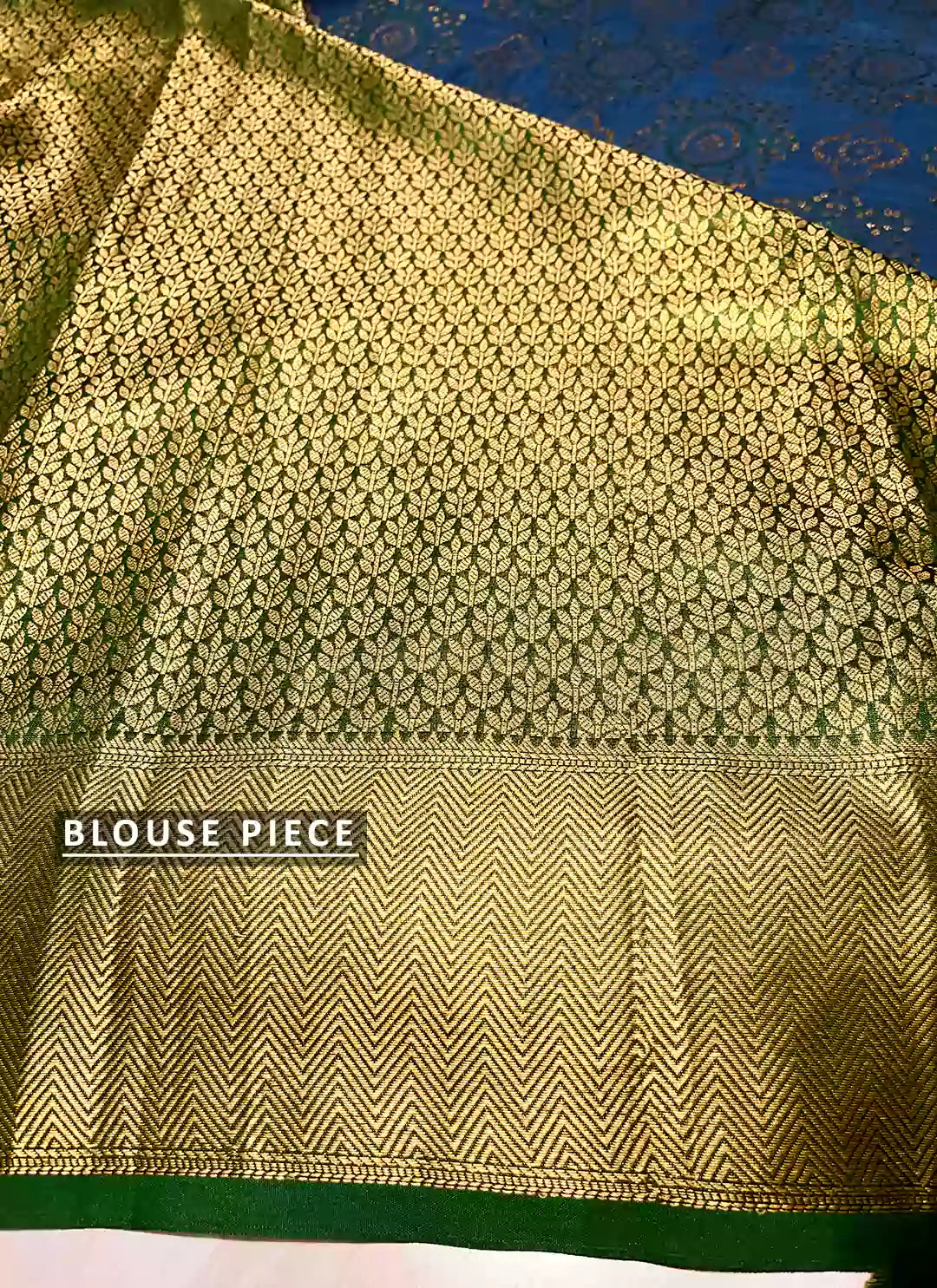 Cerulean Blue Patola Silk Saree - TREEVESTO