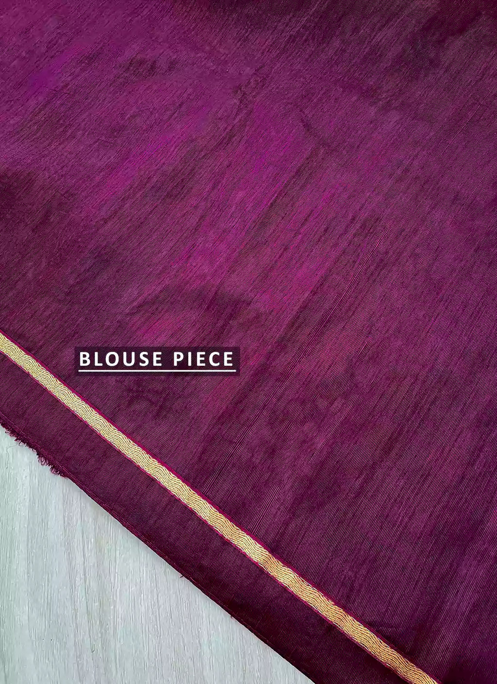 Embroidered Purple & Peach Kota Saree - TREEVESTO