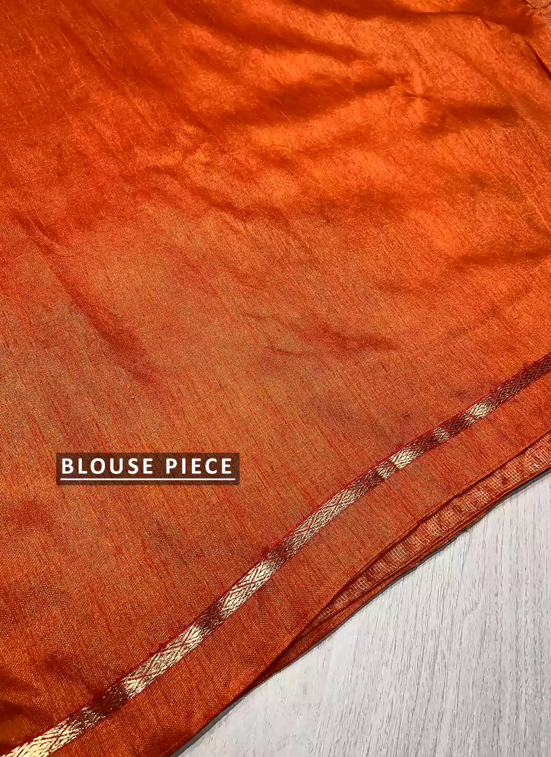 Embroidered Salmon Orange Kota Saree - TREEVESTO