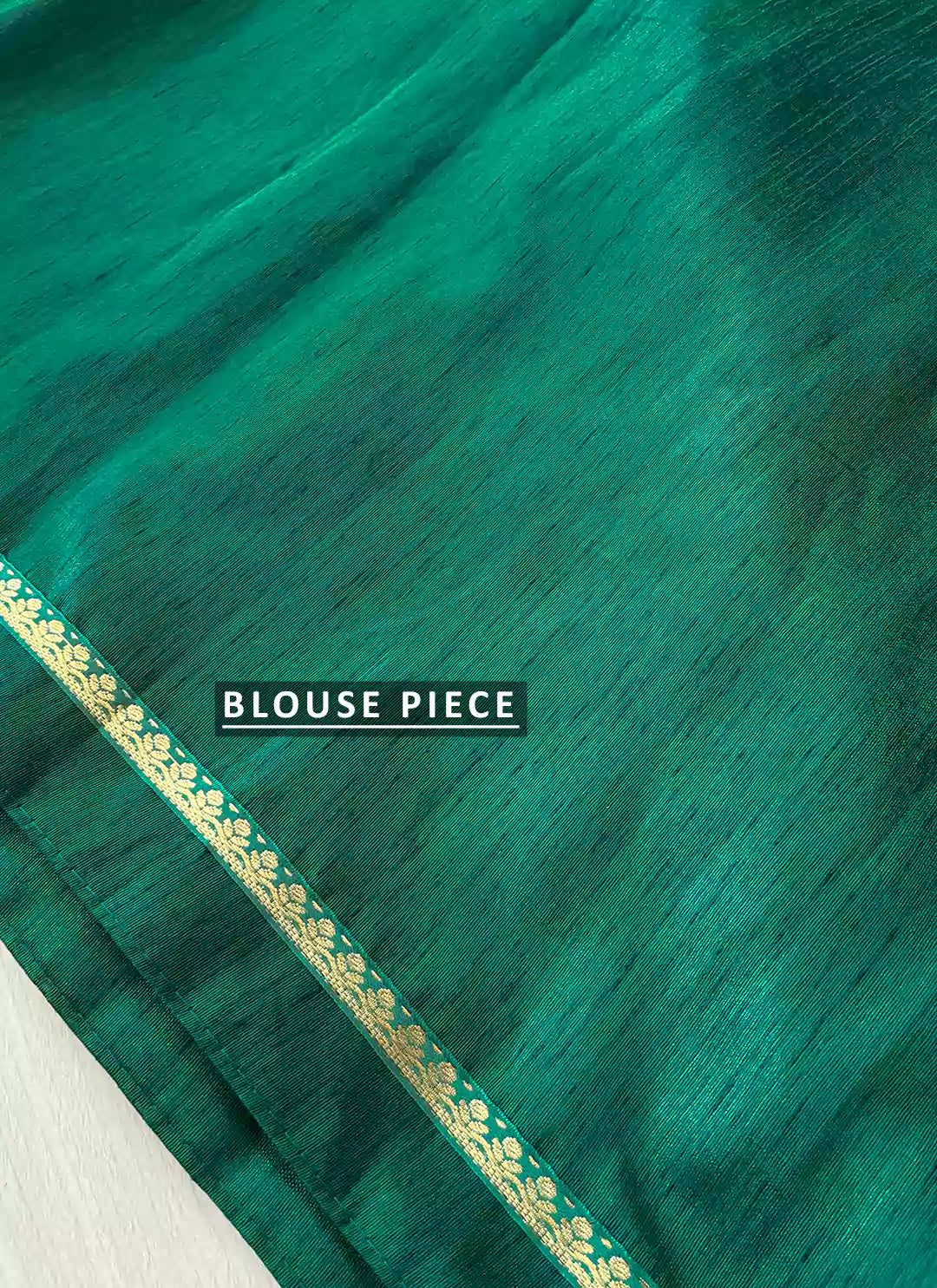 Embroidered Sea Green Kota Saree - TREEVESTO