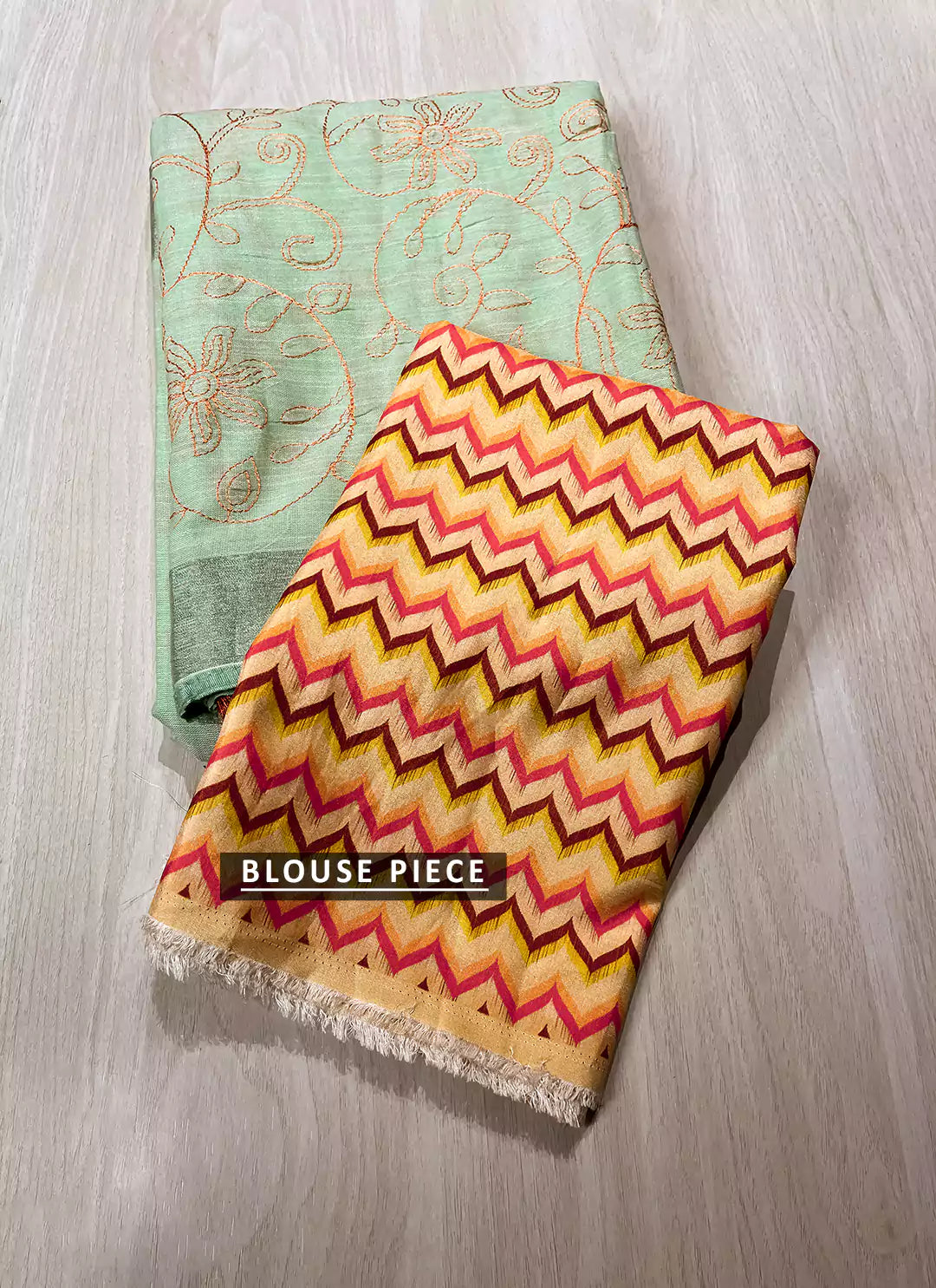 Fine Resham Embroidered Mint Green Soft Linen Saree - TREEVESTO
