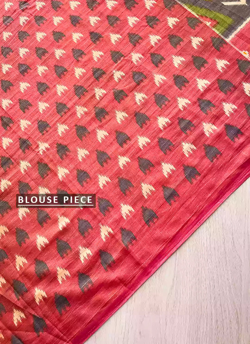 Geometric Print Blue Soft Silk Saree treevesto