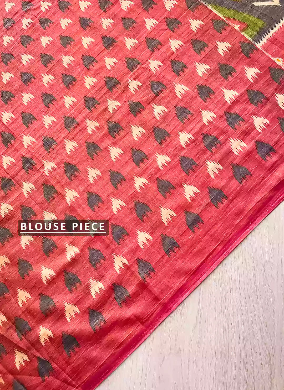 Geometric Print Blue Soft Silk Saree treevesto