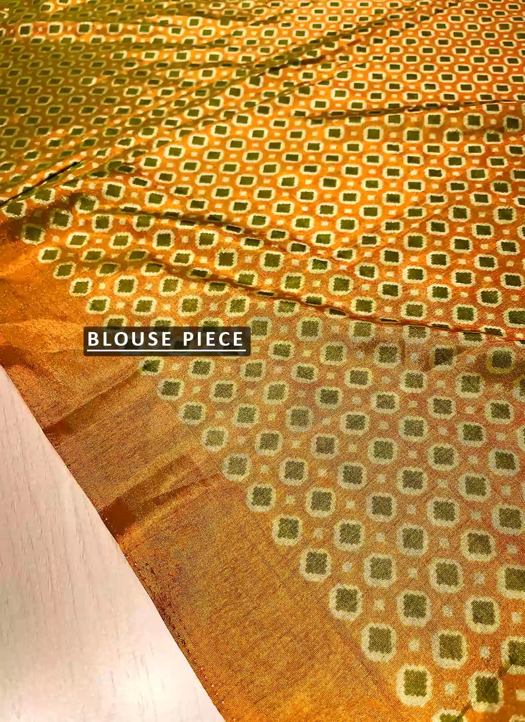 Printed Mehndi Green Soft Silk Saree treevesto