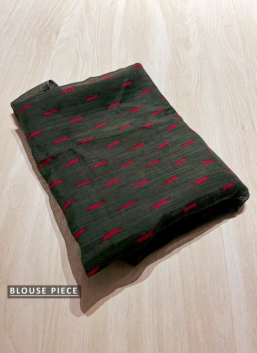 Seaweed Green Half & Half Cotton Saree - TREEVESTO