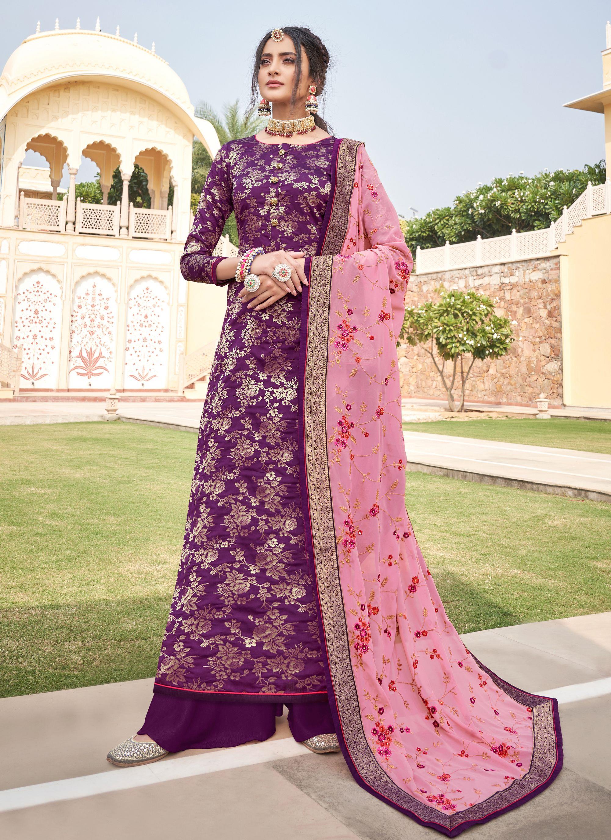 Banarsi Silk Suit - Ladies Banarasi Suit Online - Buy Banarasi Anarkali Suit  in India – tagged 