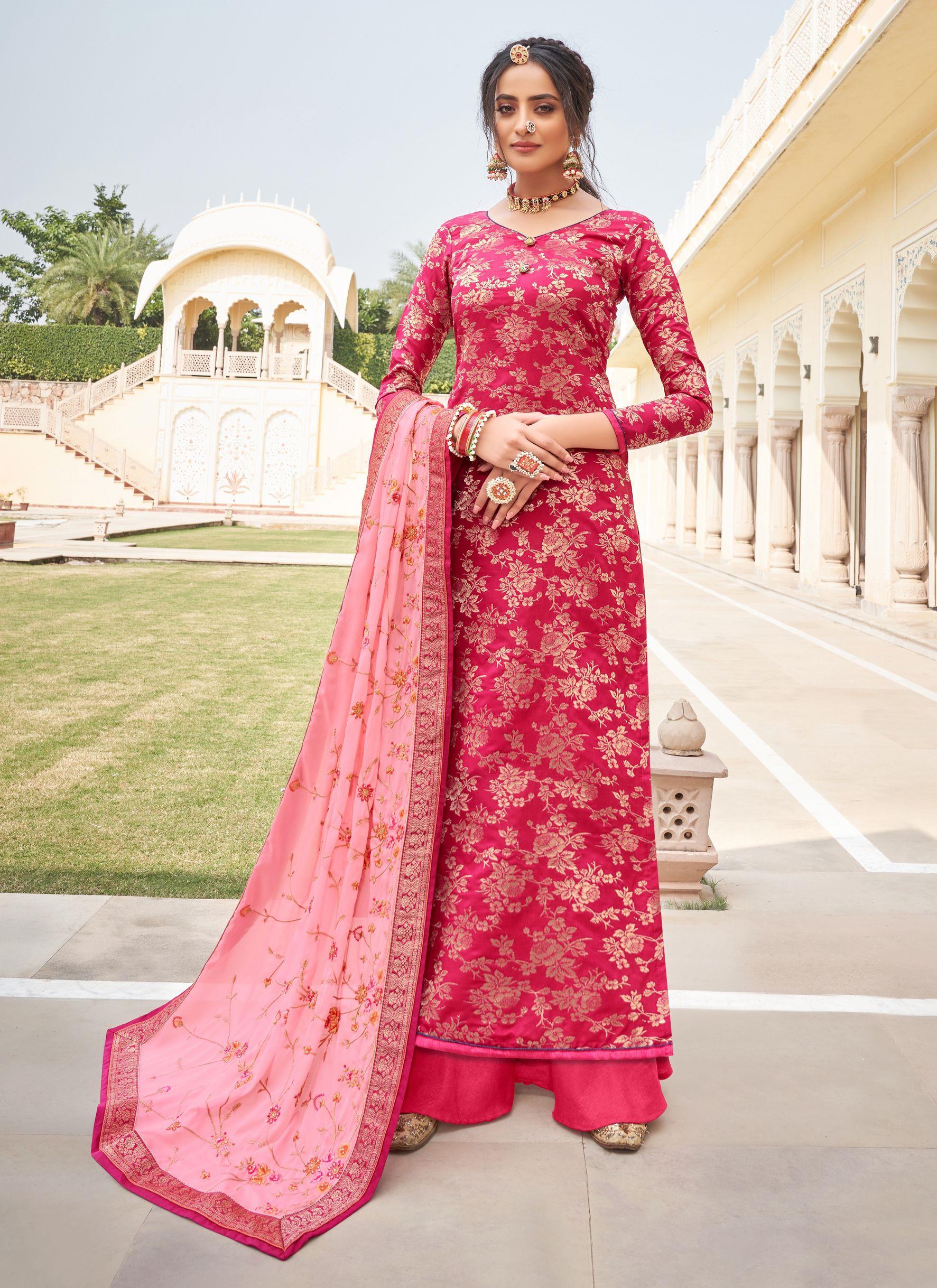 Bhagalpuri Silk Suit at Rs 1395 | Silk Salwar Kameez in Surat | ID:  11162709212