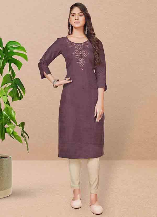 embroidered_dark_mauve_kurti